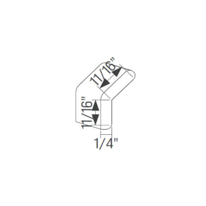 Trim & Molding - Angled Outside Corner - Box of 10