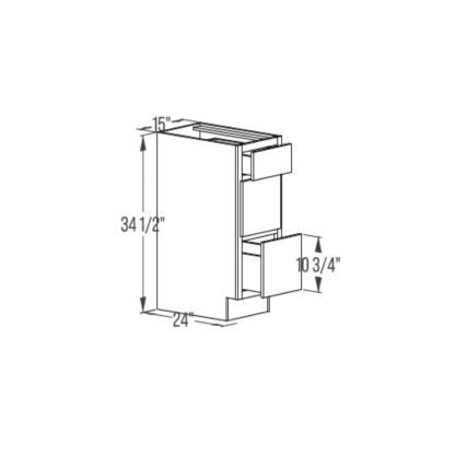 Drawer Base Cabinet - 3 Drawer Base 24''