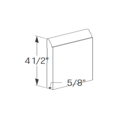 Trim & Molding - Baseboard - Single Piece