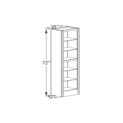 Tall Cabinet - Book Case Cabinet 12''
