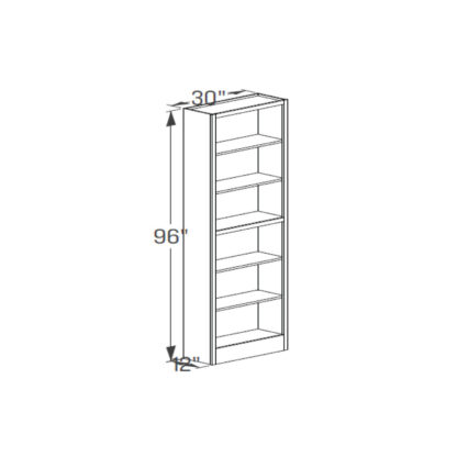 Tall Cabinet - Book Case Cabinet 12''