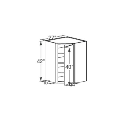 Corner Wall Cabinet - Single Door 15''