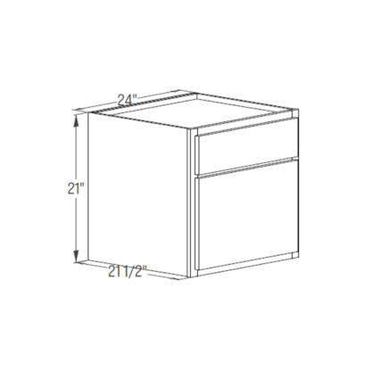 Floating Vanity Cabinet - Butt Door Base 21''