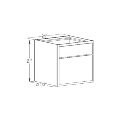 Floating Vanity Cabinet - Butt Door Sink 21''