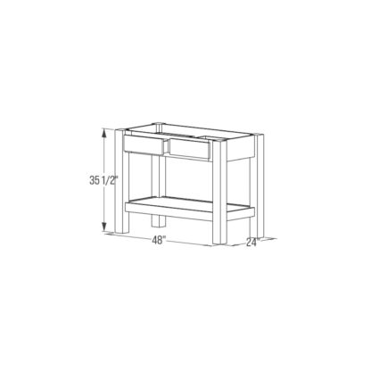 Base Cabinet - Island Cabinet 24''