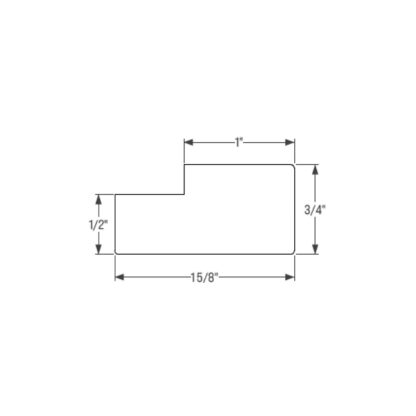Trim & Molding - Light Rail Trim - Single Piece