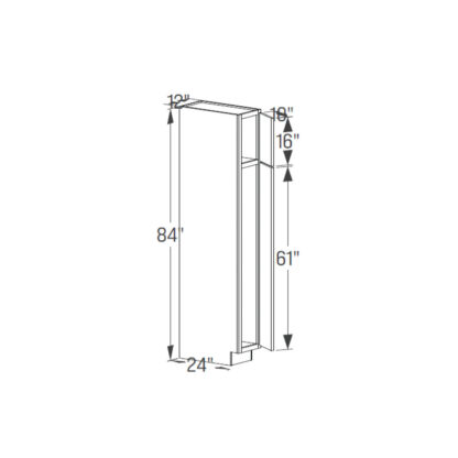Pantry Tall Cabinet - Single Door 24''