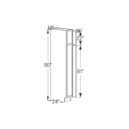 Pantry Tall Cabinet - Single Door 24''