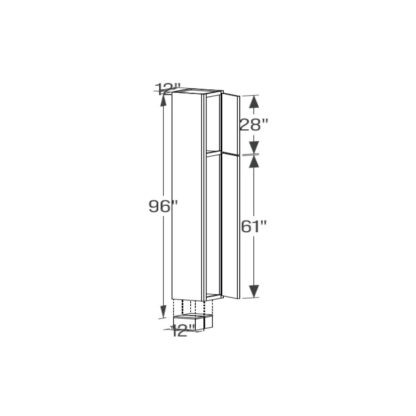 Pantry Tall Cabinet - Single Door 12''