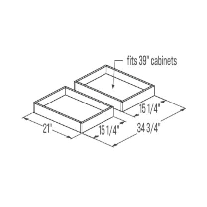 Roll-Out Shelf - Double Set of 2