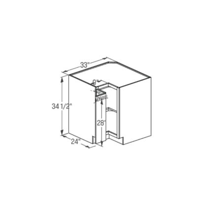 Corner Base Cabinet - Super Square 34.5''