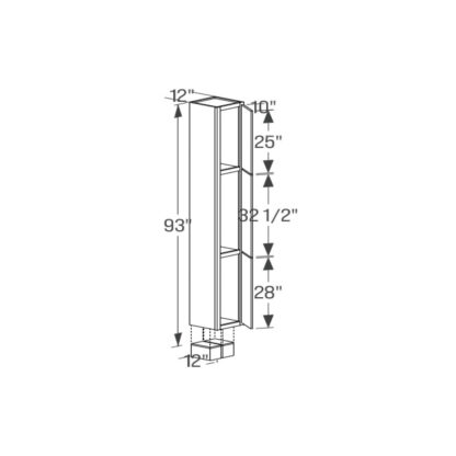 Tall Cabinet - Single Door 12''