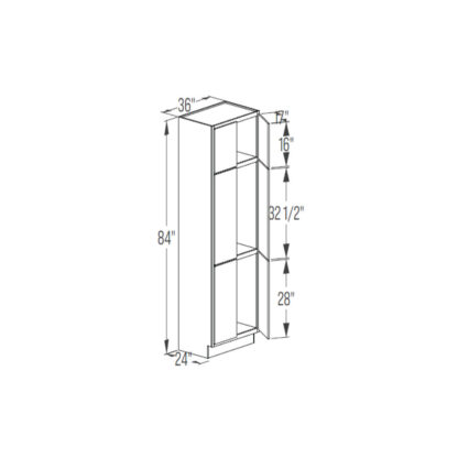 Tall Cabinet - Butt Door 24''
