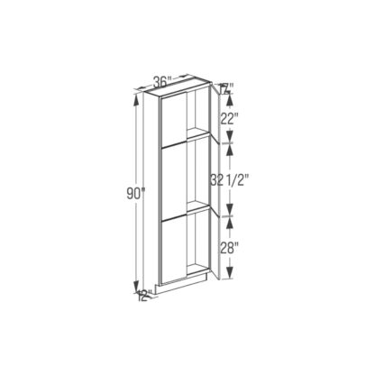 Tall Cabinet - Butt Door 12''