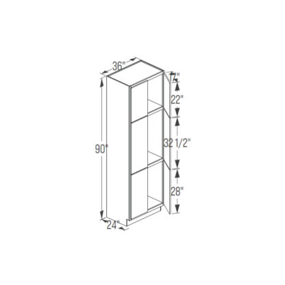 Tall Cabinet - Butt Door 24''