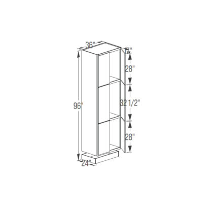 Tall Cabinet - Butt Door 24''