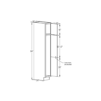 Tall Cabinet - Broom Closet Single Door 24''