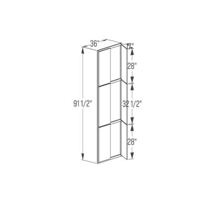 Tall Cabinet - Utility Fronts Butt Door