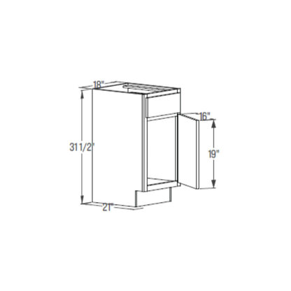 Vanity Base Cabinet - Single Door 21''