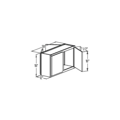 Wall Cabinet - Peninsula Double Door 12''
