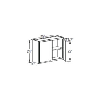 Wall Cabinet - Double Door 12''