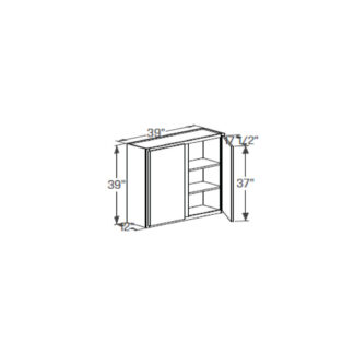 Wall Cabinet - Double Door 12''