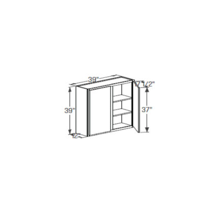 Wall Cabinet - Double Door 12''