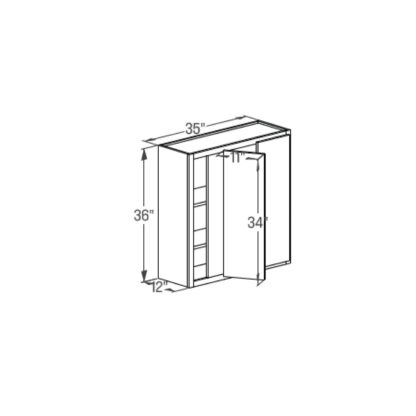 Wall Blind Cabinet - Butt Door 12''