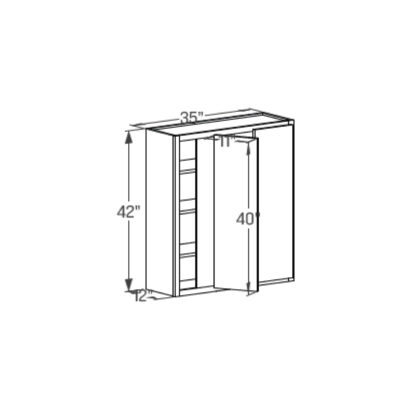 Wall Blind Cabinet - Butt Door 12''