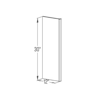 Laminated End Panel with Face Frame - 1/2” Thick Wall