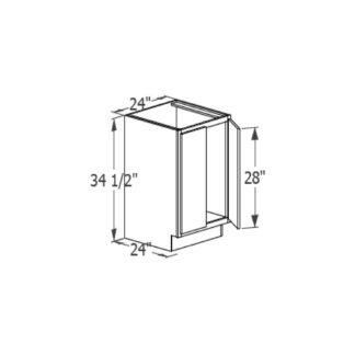 Base Cabinet - Butt Door 24''