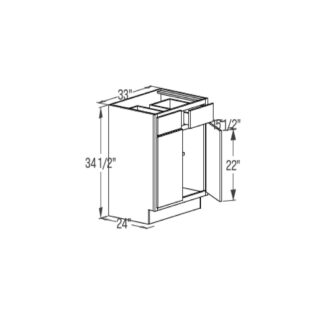 Base Cabinet - Double Door 24''