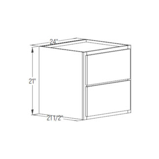 Floating Vanity Cabinet - 2 Drawer Base 21''